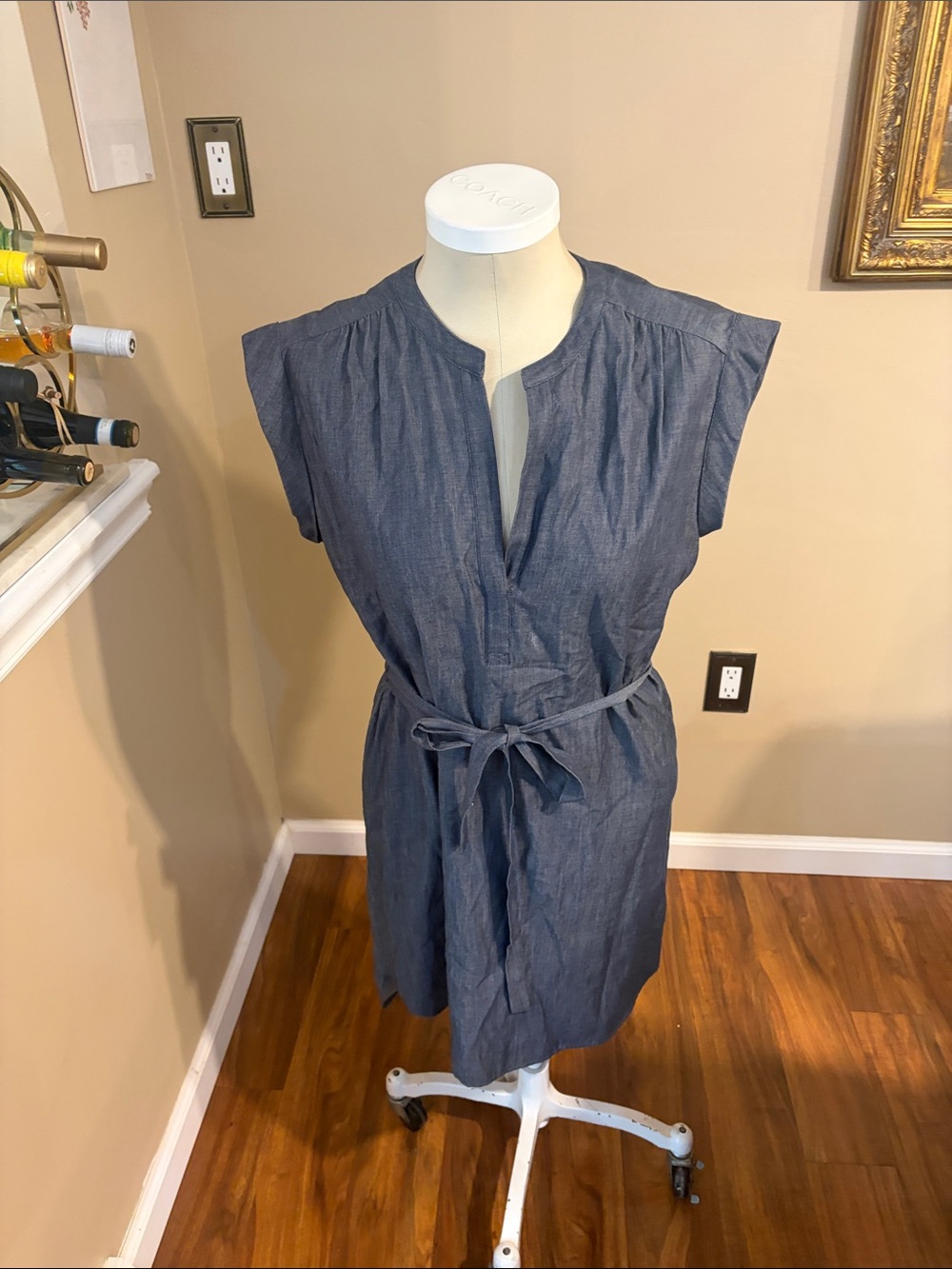 BCBGMaxAzria Denim-Blue Shirt Dress